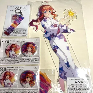 캐럿 복권 5등분의 신부 나카노 미쿠 메가 BIG 아크릴 스탠드 참