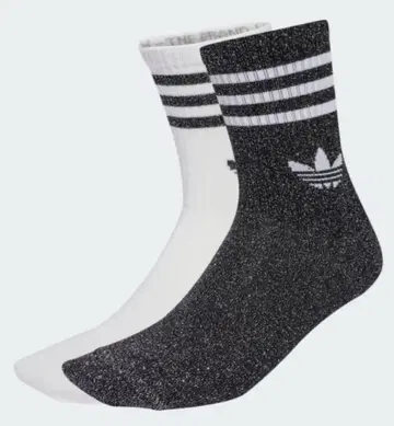 adidas 쓰리라인 글리터 크루 삭스 2켤레