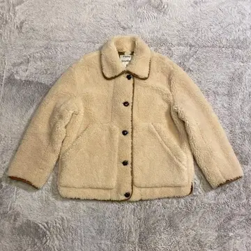 새상품급 Fano studious Leather boa jacket S