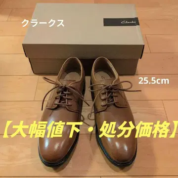 [ 미사용 새상품 ] Clarks 브라운 레이스업 슈즈 25.5cm