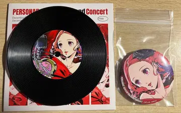 P5 페르소나5 빅뱅 콘서트 코스터 & 캔뱃지 오쿠무라 하루 세트