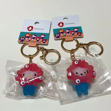 EXPO2025 산리오 미야쿠미야쿠 클리어 컬러 키링 2개 세트
