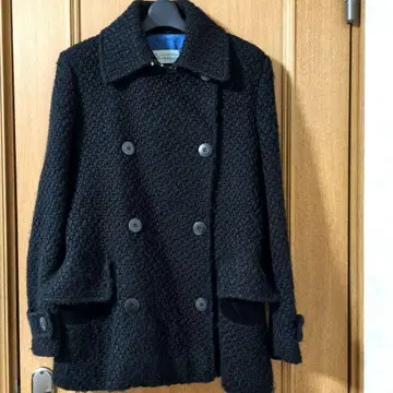 CLEMENTS RIBEIRO 더블 버튼 P 코트풍 블랙 코트