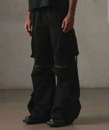 GRANCY 지퍼 디자인 카고 팬츠