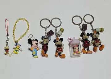 미키 미니 키링 스트랩 세트