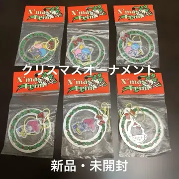 3 레어 쇼와 레트로 산리오 1976 크리스마스 트림 오너먼트 키티 외