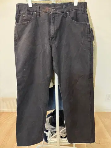 Dickies 페인터 팬츠 블랙