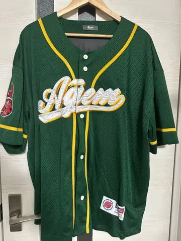 Agem 저리 그린 81 TIMEOVER 베이스볼 셔츠