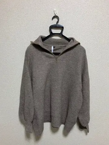 시마무라 하프 지퍼 풀오버 니트 4L