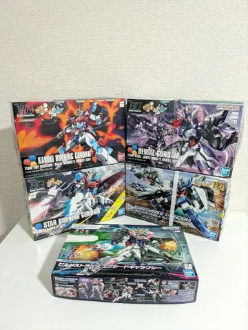 미조립 HG 1/144 건담 빌드 파이터즈 건담 프라모델 세트 5체 일괄