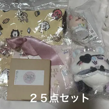 치이카와 굿즈 세트 25점 묶음 판매 하치와레 토끼 나가노 모몽가