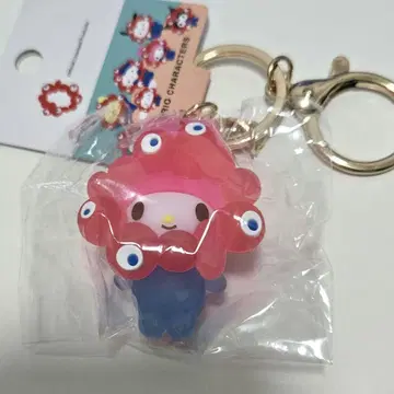 산리오 미야쿠미야쿠 키링 입체 클리어 컬러 마이멜로디