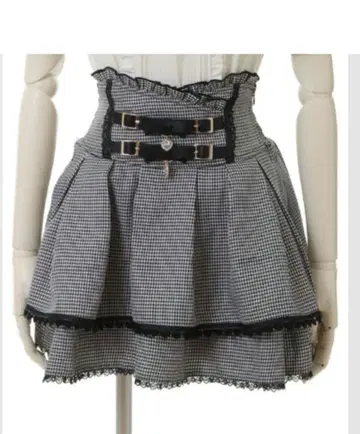 LIZ LISA 2단 벨트 리본 플레어 치마바지