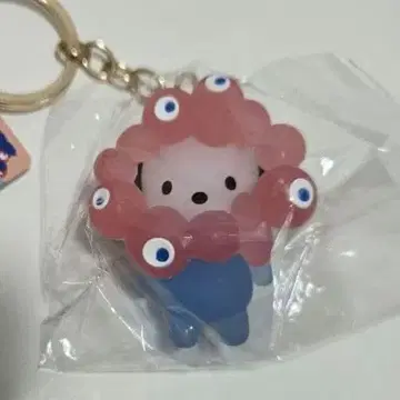 산리오 미야쿠미야쿠 키링 입체 클리어 컬러 포차코