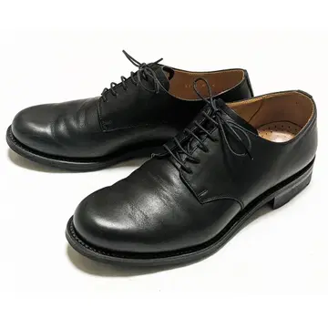 어태치먼트 x H.Arai 플레인 토 슈즈 8 가죽