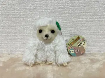 [택 포함] 나마케모노노밋케 모노코 봉제 인형 키체인 화이트