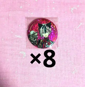 악마 집사와 검은 고양이 아쿠네코 난자타운 홀로그램 캔뱃지 베리안 세트