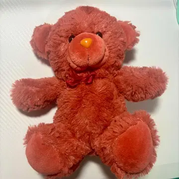빨간색 곰 봉제 인형