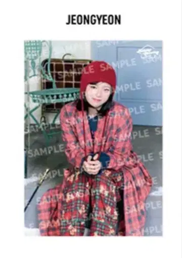 JEONGYEON 체크 무늬 포스터