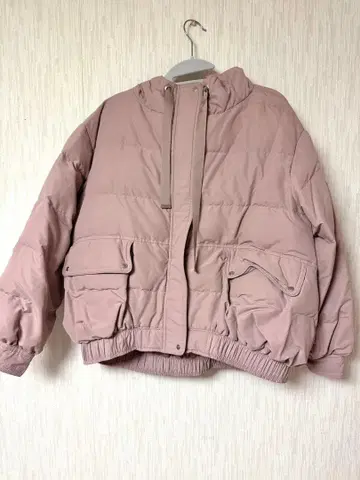 질스튜어트 다운 코트 핑크