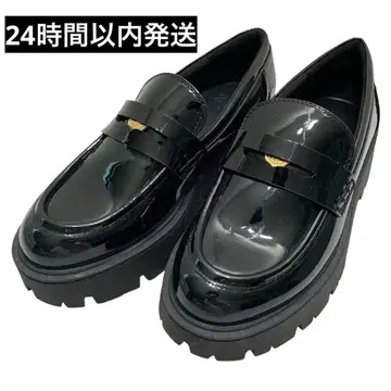 [ 완판템 ] ZARA 트랙 밑창 로퍼 37 코인 로퍼