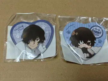 문호 스트레이독스 고양이 컬렉션 하트 캔뱃지 다자이 오사무