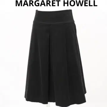 MARGARET HOWELL 코듀로이 인버티드 플리츠 스커트