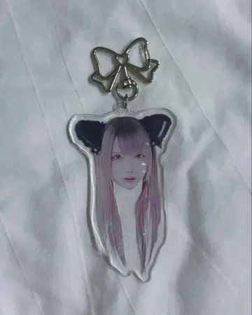 XP!A 크로스피어 아마토 고양이 귀 실사 얼굴 아크링 키링