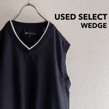구제 의류 'WEDGE' Polyester Shell Vest / 블랙