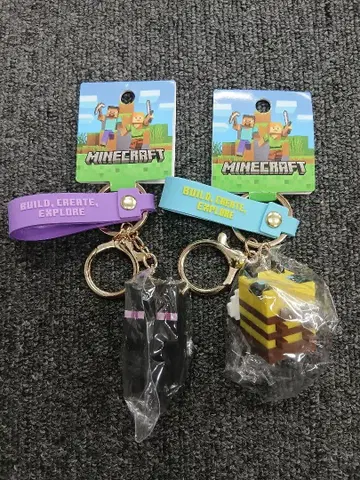 마인크래프트 마스코트 키링 2개 세트