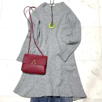 유나이티드 애로우즈 스웨터 튜닉 플레어 타입 캐시미어 혼방 S-M 사이즈