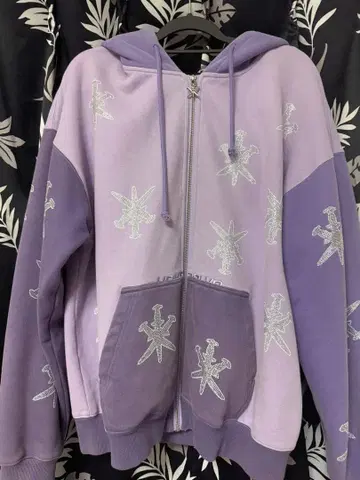 unknown 언노운 london 지퍼 후드티 퍼플 보라색