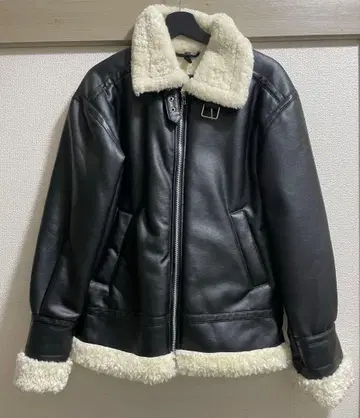 H&M 보아 가죽 자켓
