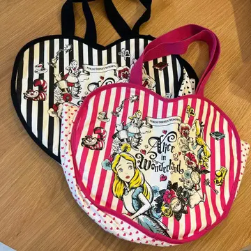 앨리스 인 원더랜드 하트 토트백 (TDL) 2개 세트