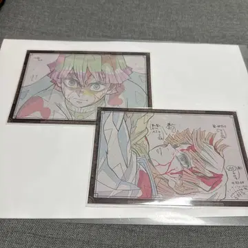 귀멸의 칼날 ufotable 다이닝 나눔 엽서 아가츠마 젠이츠