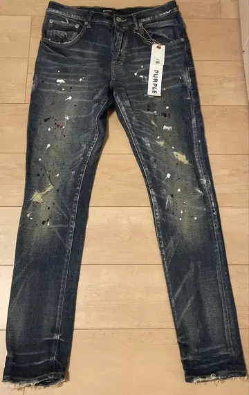 PURPLE BRAND 데미지 가공 스키니 청바지
