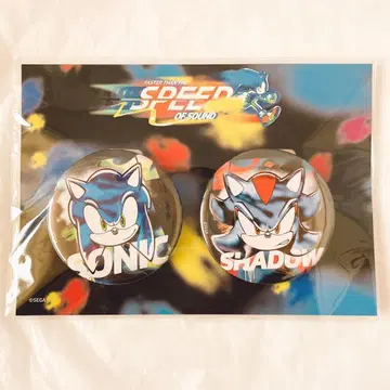 소닉 더 헤지혹 캔뱃지 2개 세트 소닉 & 쉐도우