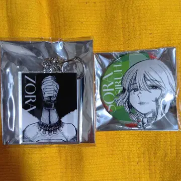 초인X OIOI 조라 화이트 깃털 소라 아크릴 키링 캔뱃지 마루이