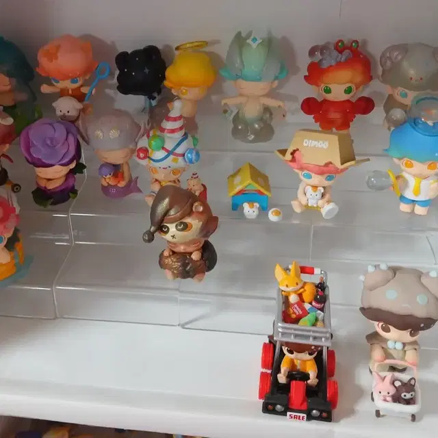 팝마트 디무 여러 시리즈 16개 일괄,한정판 아크릴 스탠드