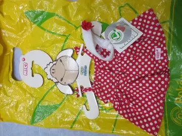 새상품 NICI 니키 DYF 도트 원피스 25cm용 봉제 인형 의상 정품