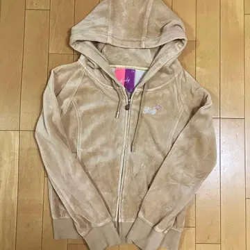 새상품급 Rady 레이디 후드티 집업 로고 자수 베이지 M