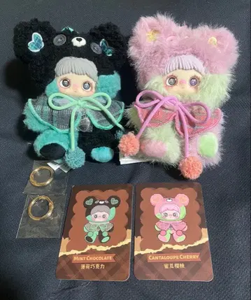 메이메이 타이니 베어 쿠키 초코민트와 멜론 체리 세트