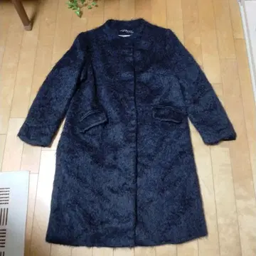 Milly 모헤어 다크 그레이 롱 코트 사이즈 10