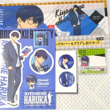 청봉엽류화 캔뱃지 미니 클리어 스탠드 북커버 스티커