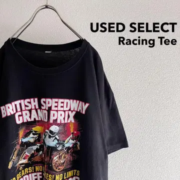 구제 Speedway GP Racing Tee / 블랙 레이싱 T셔츠