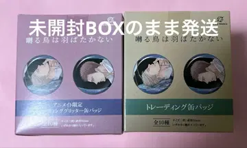 얀다르 새는 날개짓하지 않아 트레이딩 캔뱃지 글리터 캔뱃지 미개봉 BOX