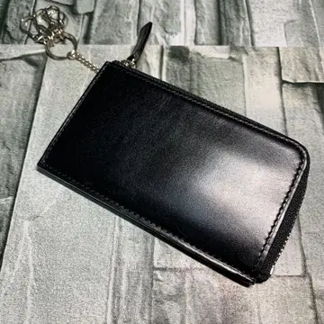 미사용품 CYPRIS 키프리스 코인 케이스 키케이스 블랙 가죽