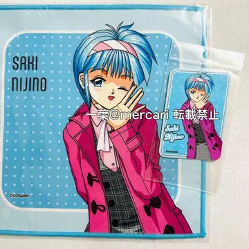 두근두근 메모리얼 니지노 사키 스티커 & 클리너 크로스 두근메모