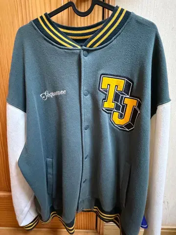 톰과 제리 바시티 자켓 그레이/화이트