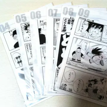 드래곤볼 40주년 클리어 파일 6장 세트 & 다이컷 스티커 2종